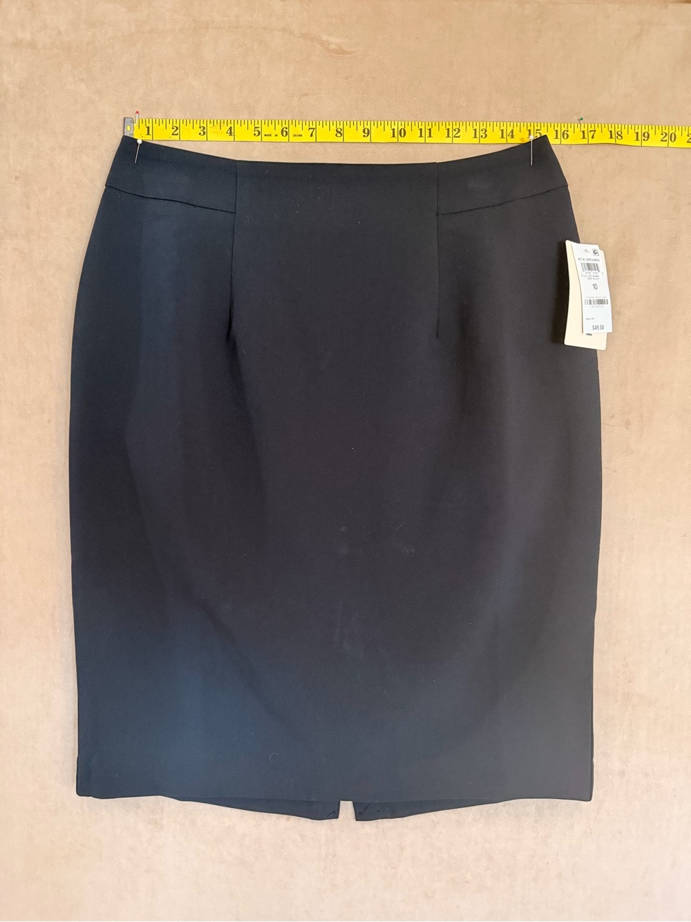 Bar III Black Tailored Pencil Skirt